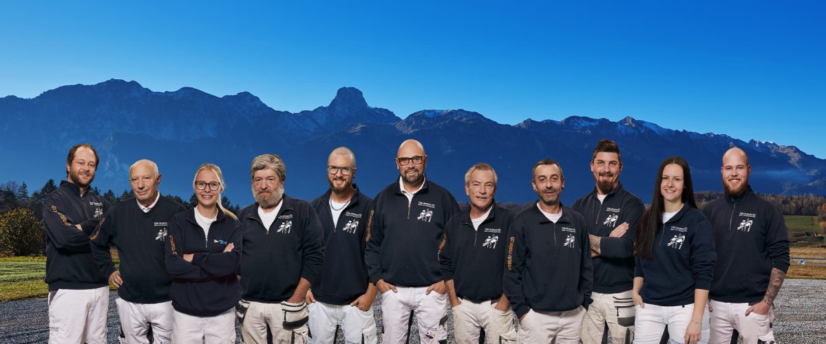 Team Fritz Amstutz AG vor dem Stockhorn