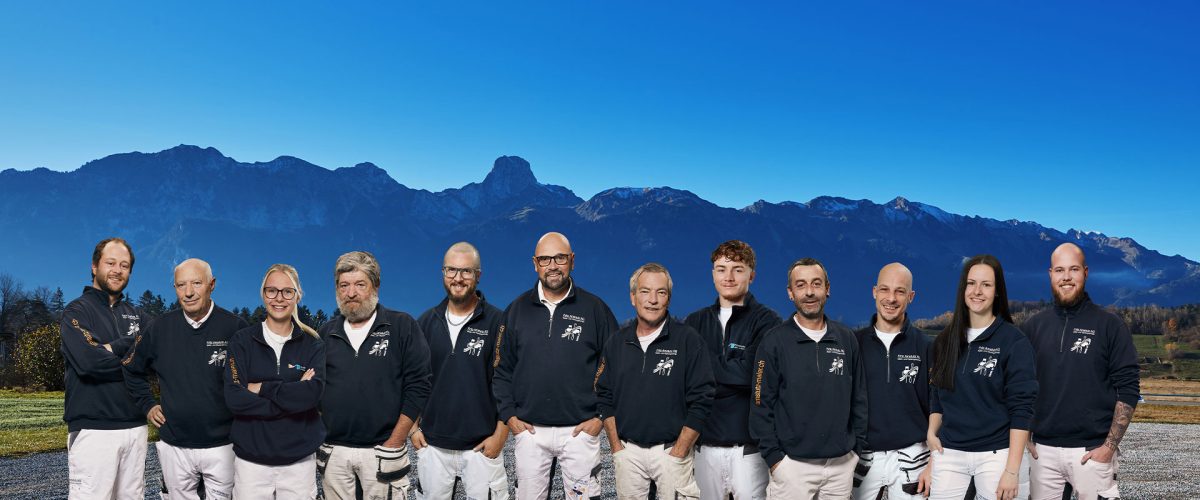 Team Fritz Amstutz AG vor dem Stockhorn